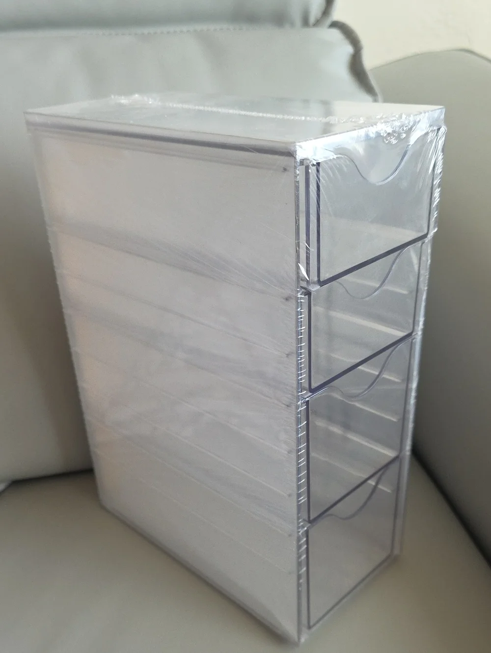 Clear Plastic 4 Drawers Storage Container - Transparent